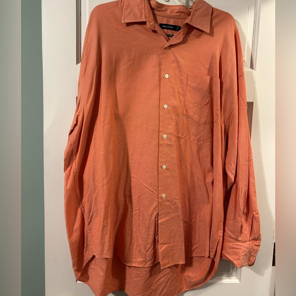 nautica two ply cotton button down size 2x